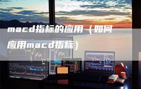 macd指标的应用（如何应用macd指标）