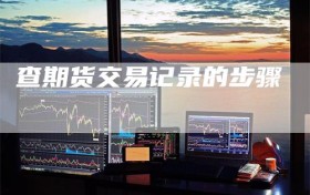 查期货交易记录的步骤