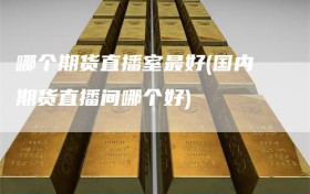 哪个期货直播室最好(国内期货直播间哪个好)