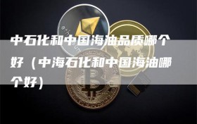 中石化和中国海油品质哪个好（中海石化和中国海油哪个好）