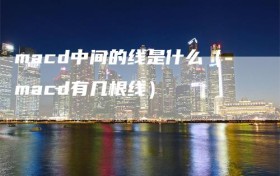 macd中间的线是什么（macd有几根线）