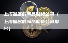 上海知名的商品期货公司（上海知名的商品期货公司排名）