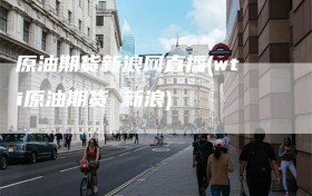 原油期货新浪网直播(wti原油期货 新浪)