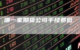 哪一家期货公司手续费低