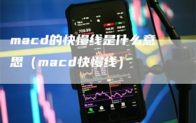 macd的快慢线是什么意思（macd快慢线）