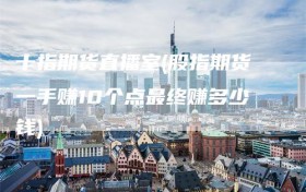 十指期货直播室(股指期货一手赚10个点最终赚多少钱)