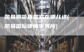 凯易期货直播室在哪儿进(凯易国际律师事务所)