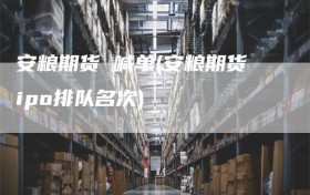 安粮期货 喊单(安粮期货ipo排队名次)