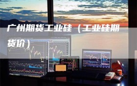 广州期货工业硅（工业硅期货价）