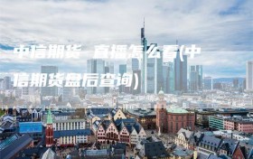 中信期货 直播怎么看(中信期货盘后查询)