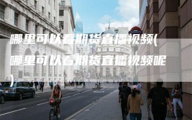 哪里可以看期货直播视频(哪里可以看期货直播视频呢)