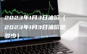 2023年1月3日油价（2023年1月3日油价是多少）