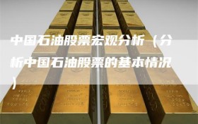 中国石油股票宏观分析（分析中国石油股票的基本情况）