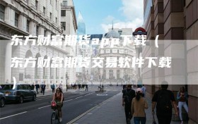 东方财富期货app下载（东方财富期货交易软件下载）
