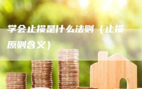 学会止损是什么法则（止损原则含义）