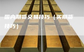 国内期货交易技巧（买期货技巧）