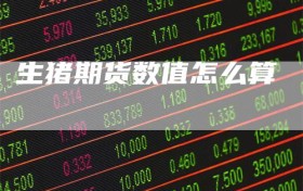 生猪期货数值怎么算