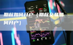 期权如何开户（期权交易如何开户）
