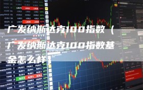 广发纳斯达克100指数（广发纳斯达克100指数基金怎么样）