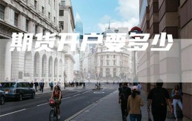 期货开户要多少