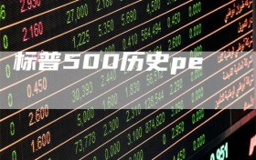 标普500历史pe