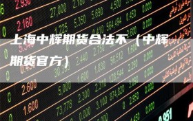 上海中辉期货合法不（中辉期货官方）