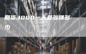 期货3000一天最多赚多少