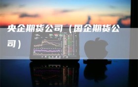 央企期货公司（国企期货公司）