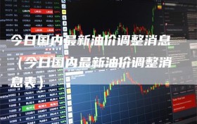今日国内最新油价调整消息（今日国内最新油价调整消息表）