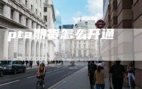 pta期货怎么开通