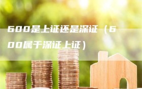 600是上证还是深证（600属于深证上证）