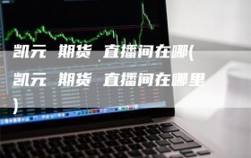 凯元 期货 直播间在哪(凯元 期货 直播间在哪里)