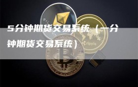 5分钟期货交易系统（一分钟期货交易系统）