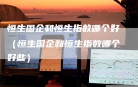 恒生国企和恒生指数哪个好（恒生国企和恒生指数哪个好些）