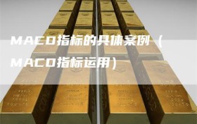 MACD指标的具体案例（MACD指标运用）