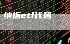 纳指etf代码