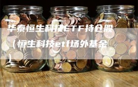 华泰恒生科技ETF持仓股（恒生科技etf场外基金）