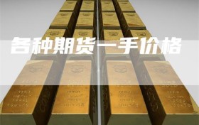 各种期货一手价格
