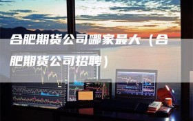 合肥期货公司哪家最大（合肥期货公司招聘）
