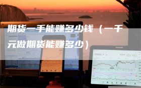 期货一手能赚多少钱（一千元做期货能赚多少）