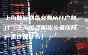 上海能源期货交易所开户条件（上海能源期货交易所开户条件是什么）