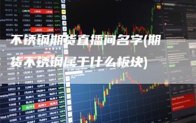 不锈钢期货直播间名字(期货不锈钢属于什么板块)