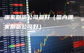 哪家期货公司最好（国内哪家期货公司好）