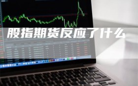 股指期货反应了什么