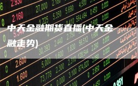 中天金融期货直播(中天金融走势)