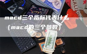 macd三个指标代表什么（macd的三个参数）