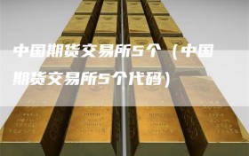 中国期货交易所5个（中国期货交易所5个代码）
