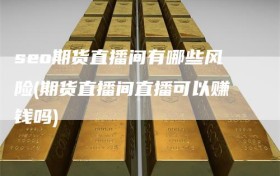 seo期货直播间有哪些风险(期货直播间直播可以赚钱吗)