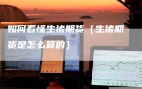 如何看懂生猪期货（生猪期货是怎么算的）