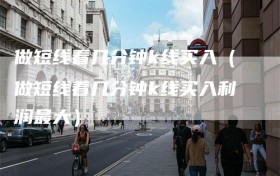 做短线看几分钟k线买入（做短线看几分钟k线买入利润最大）